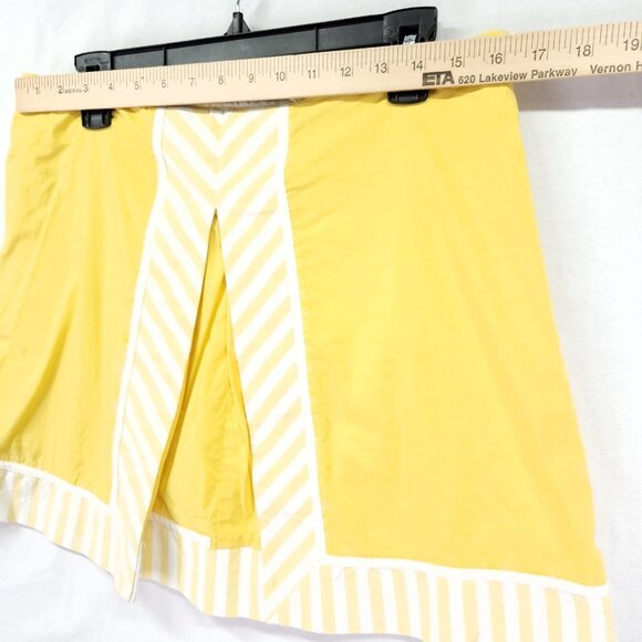 Lilly Pulitzer Women's Skort Yellow Size 10 A-Line Pleated Preppy - Picture 3 of 14